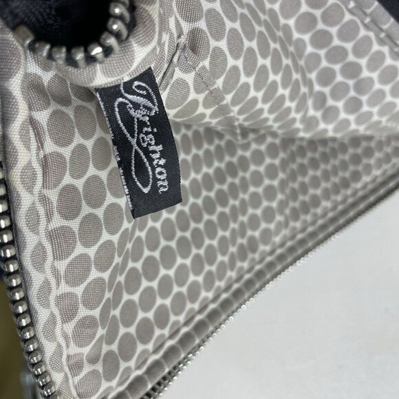 Brighton Patent Leather Nylon iPad Tablet Reader Case Zips With Pockets Black - Picture 8 of 8